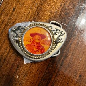 Vintage John Wayne belt buckle